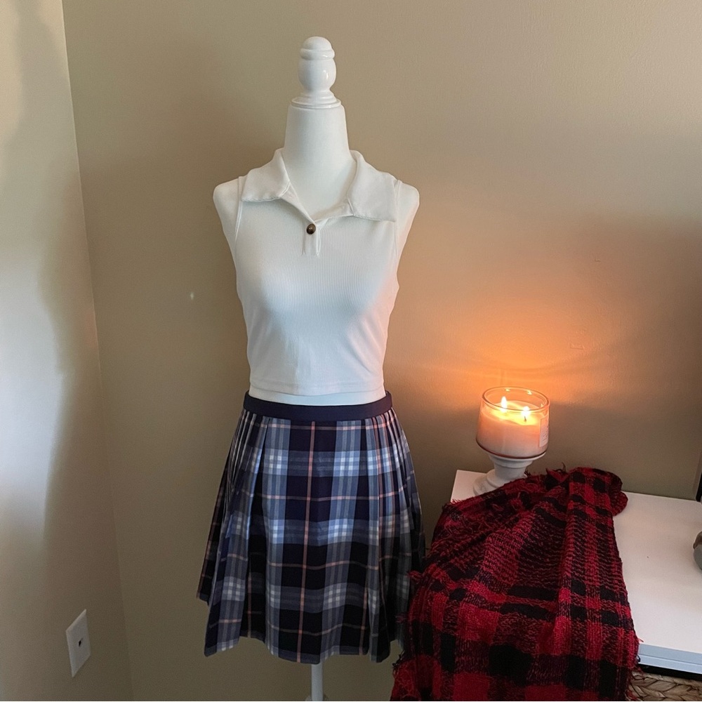 Urban Outfitters Plaid Pleated Skirt